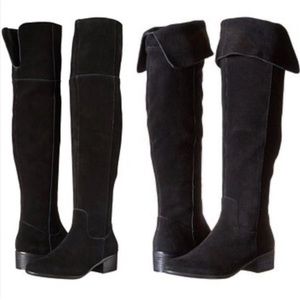New in Box Steve Madden Black Suede Tyga Over the Knee High Boots